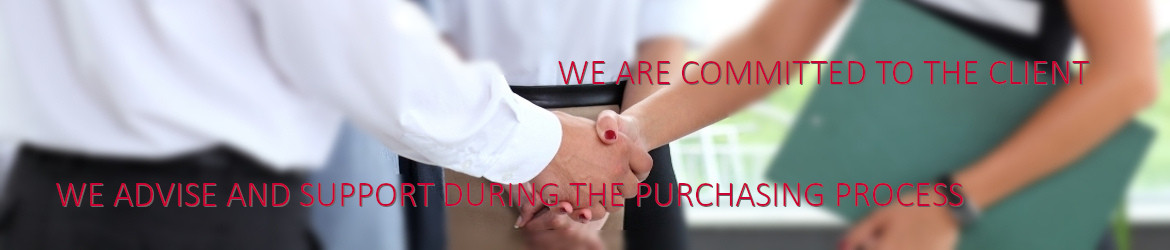 we are committed to the client we advise and support during the purchasing process